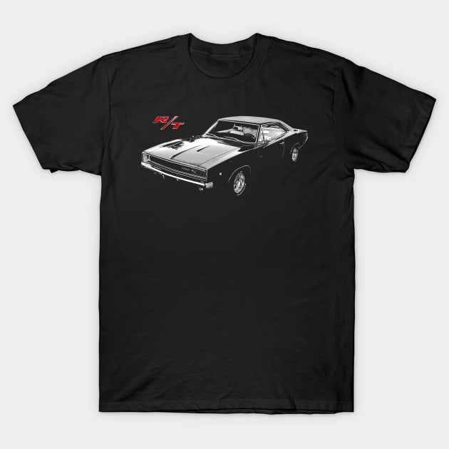 1968 charger T-Shirt by retroracing